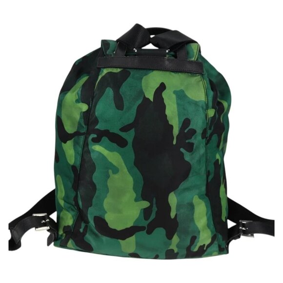 PRADA Backpack Nylon Green Silver Auth 129748V - Picture 2 of 16